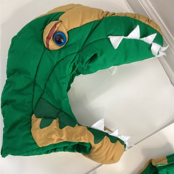 Lillian Vernon  Adjustable Dinosaur  Costume Soft  5pc vintage Green size 6/8 - Picture 2 of 2